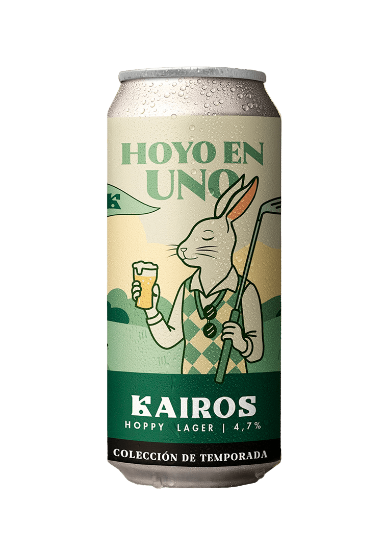 473cc Mayorista Hoyo en uno (Hoppy Lager) - Kairos Brewing